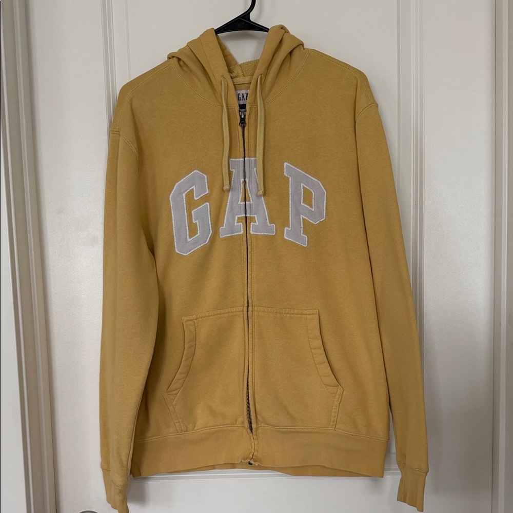 GAP Mustard Yellow Zip-Up Hoodie